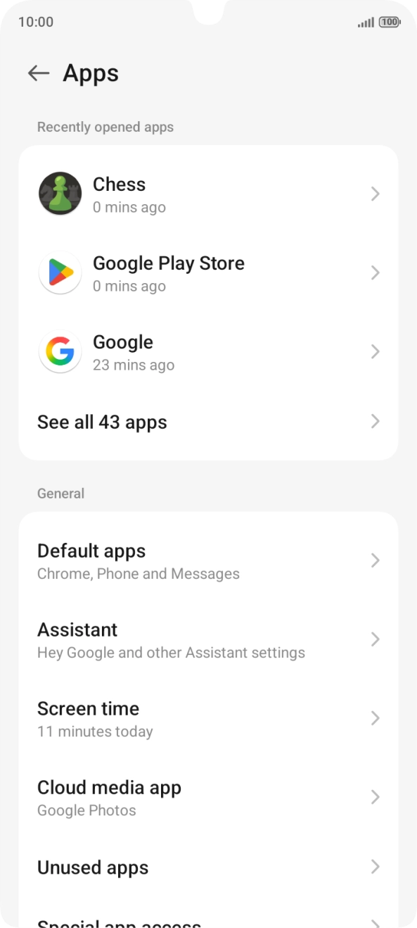 Press See all apps. Press See all apps.
