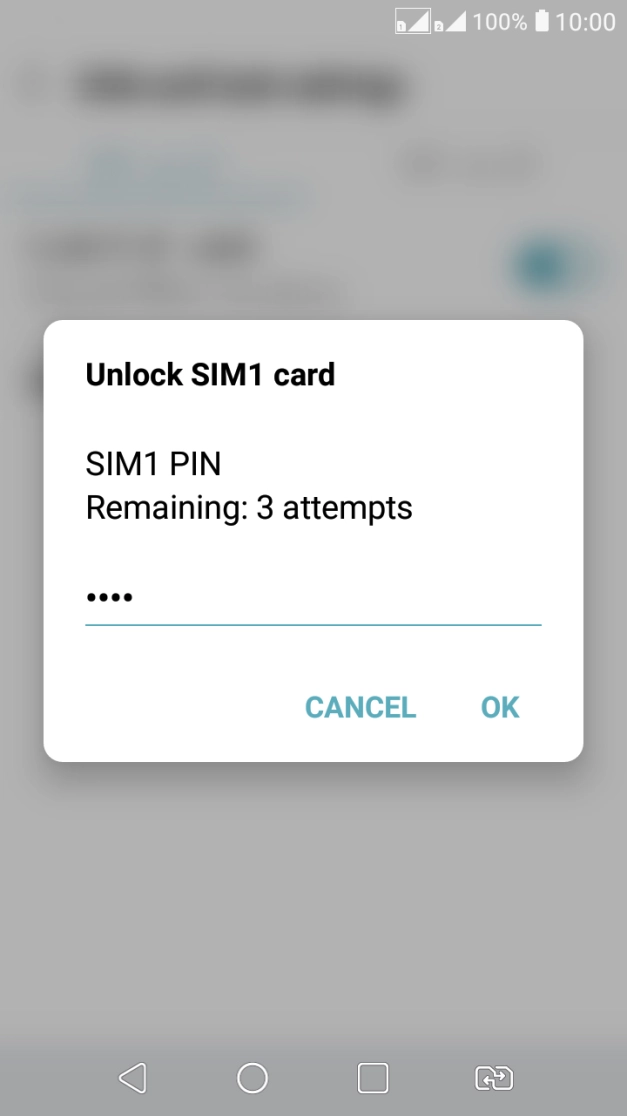 Key in your PIN and press OK.
