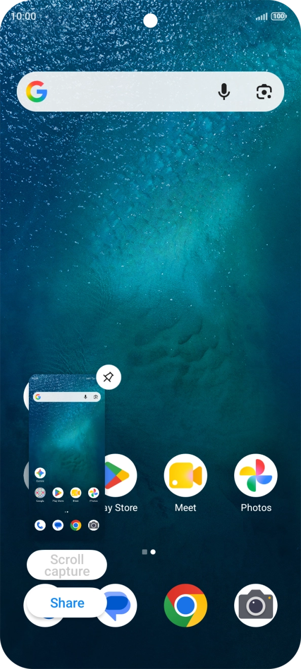 To edit your screenshot, press the screenshot and follow the instructions on the screen to make the required changes.