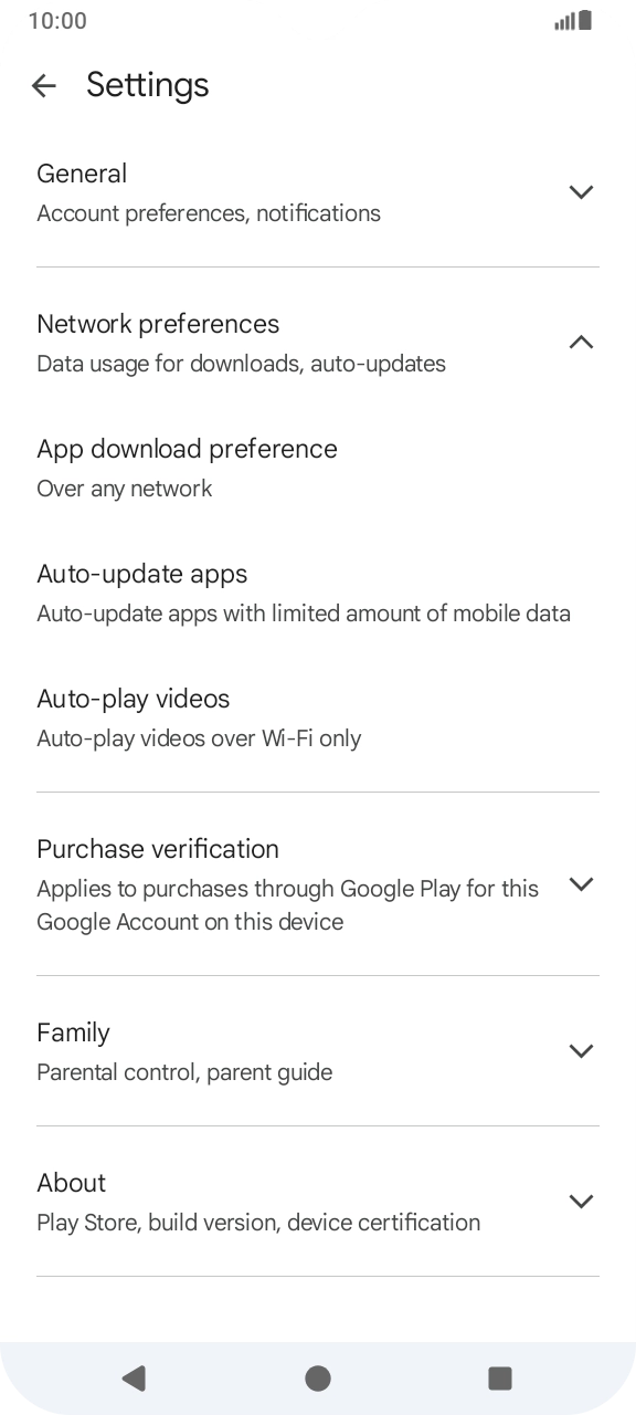 Press Auto-update apps. Press Auto-update apps.