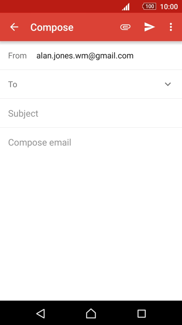 Press To and key in the first letters of the recipient's name.