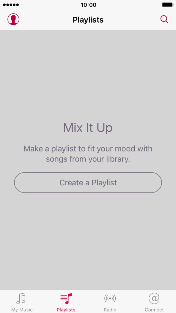 Press Create a Playlist and key in the name of the playlist.