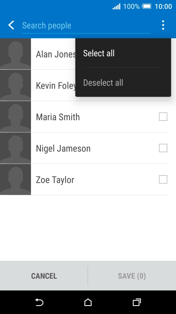 Press Select all.