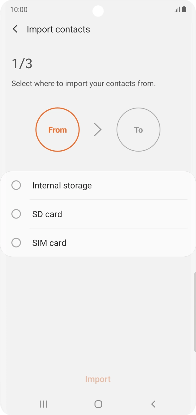 Press the name of your SIM. Press the name of your SIM.
