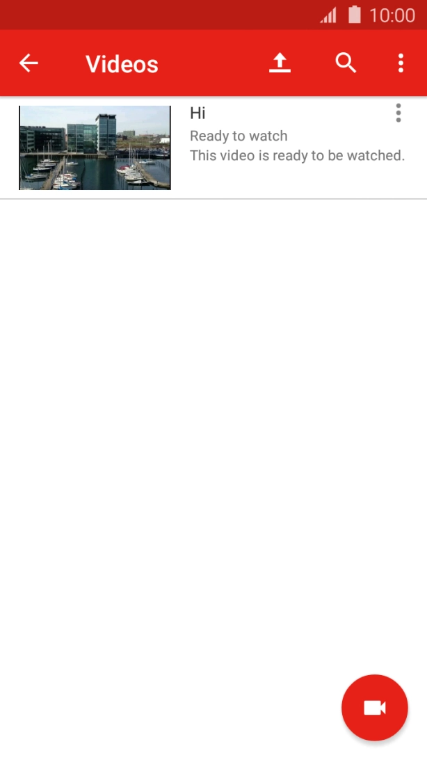 Press the search icon. Press the search icon.