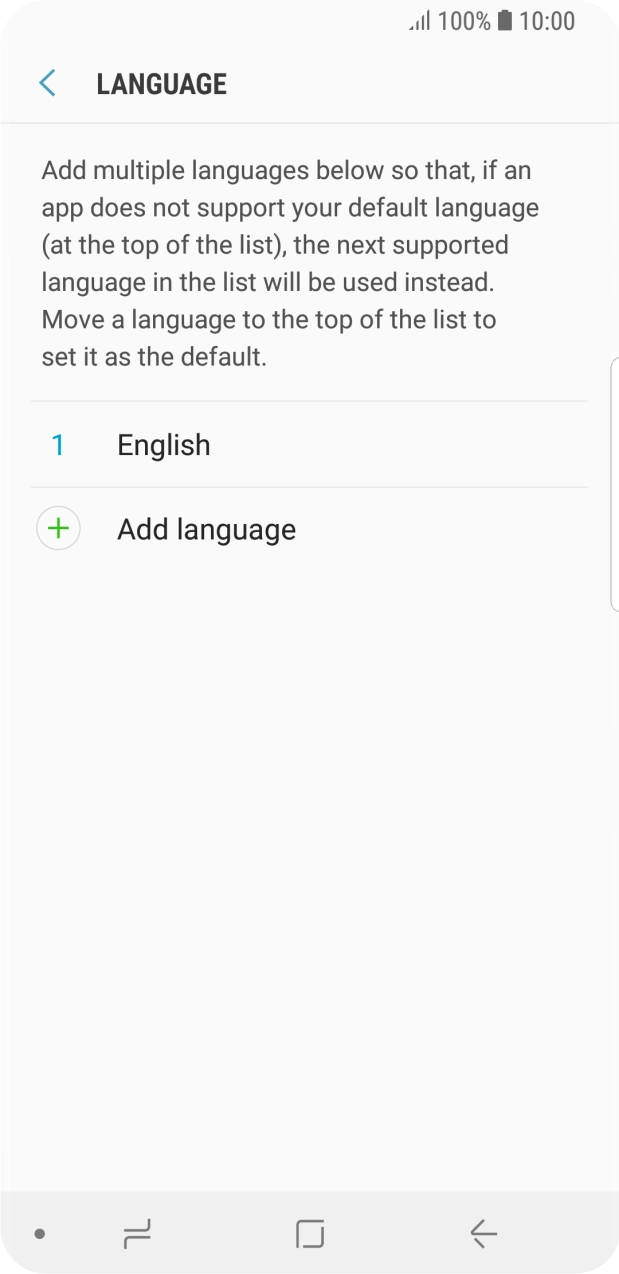 Press Add language.