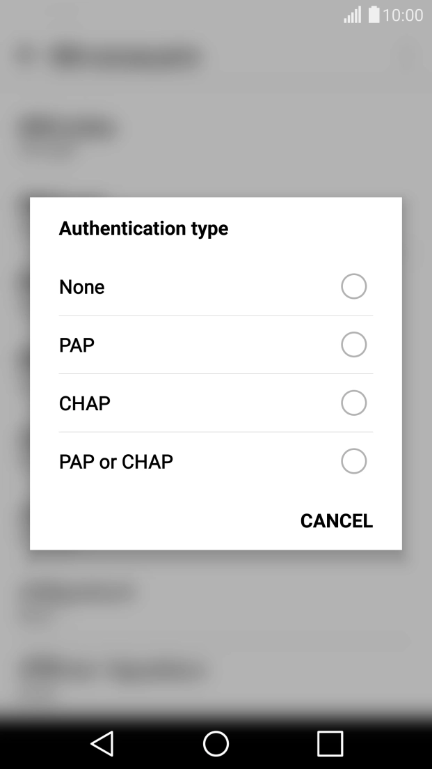 Press None.