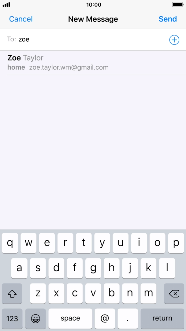 Press the required contact. Press the required contact.
