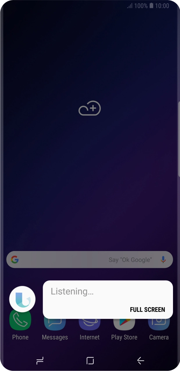 Press FULL SCREEN.