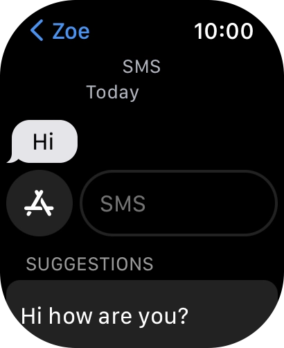 Press SMS.