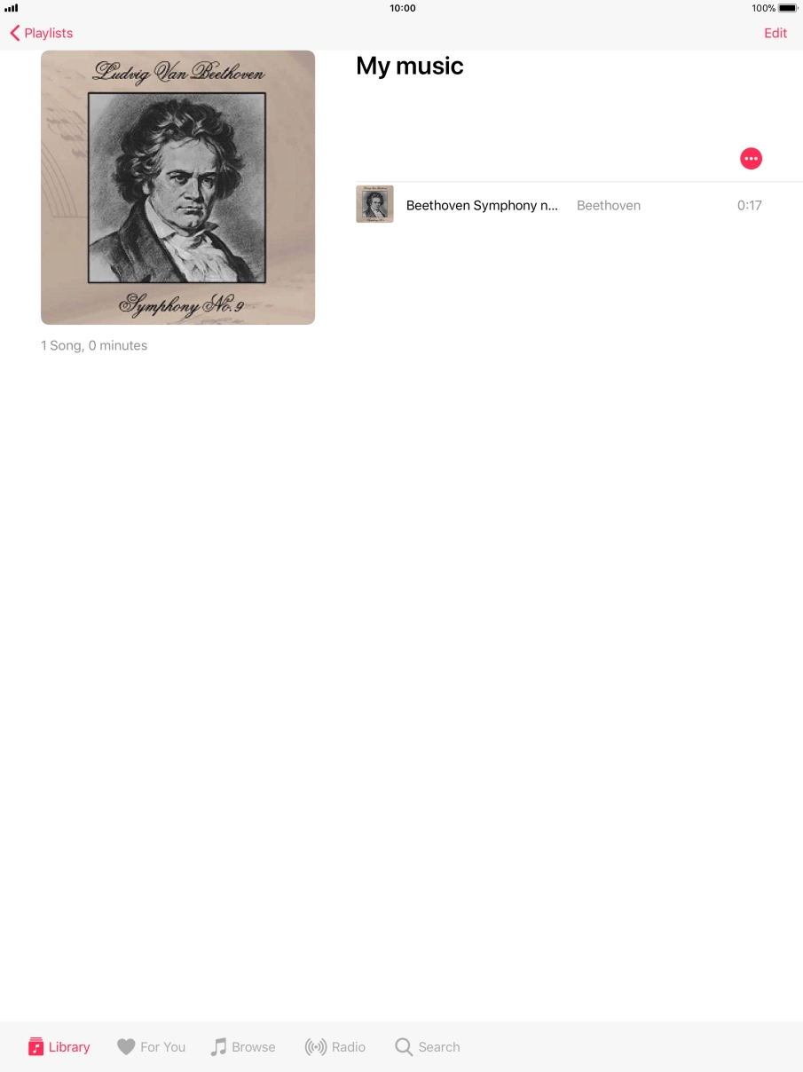 Go to the required category or playlist and press the required audio file.