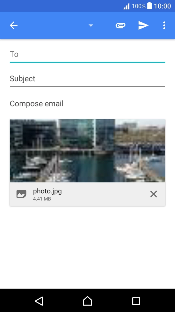 Press the search field and key in the first letters of the recipient's name.