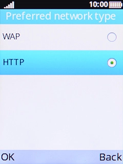 Select HTTP.