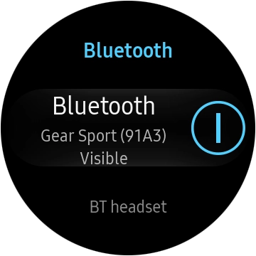 Press BT headset.