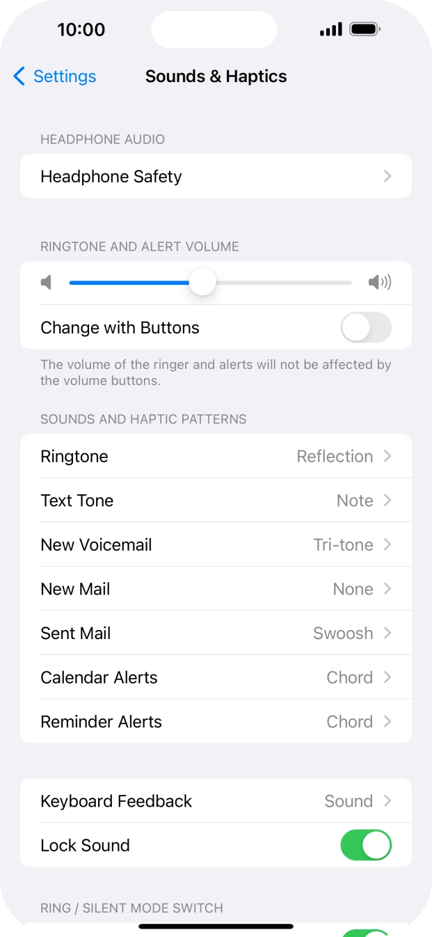 Press Ringtone.