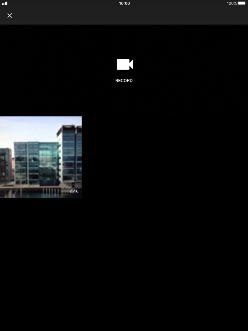 Press the required video clip. Press the required video clip.