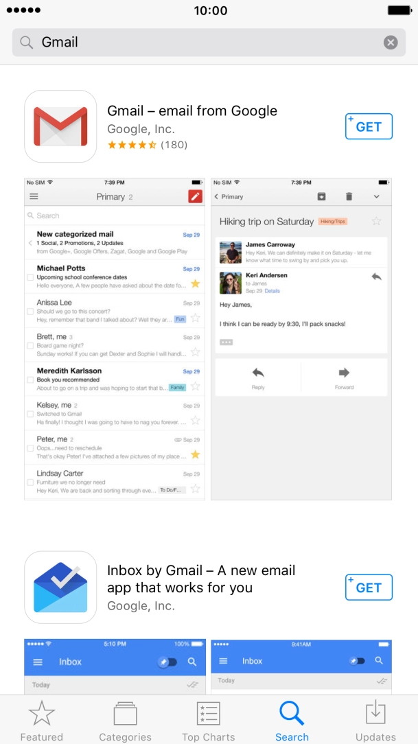 Press Gmail. Press Gmail.