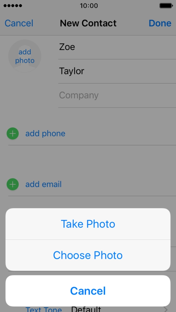 Press Choose Photo and go to the required folder. Press Choose Photo and go to the required folder.