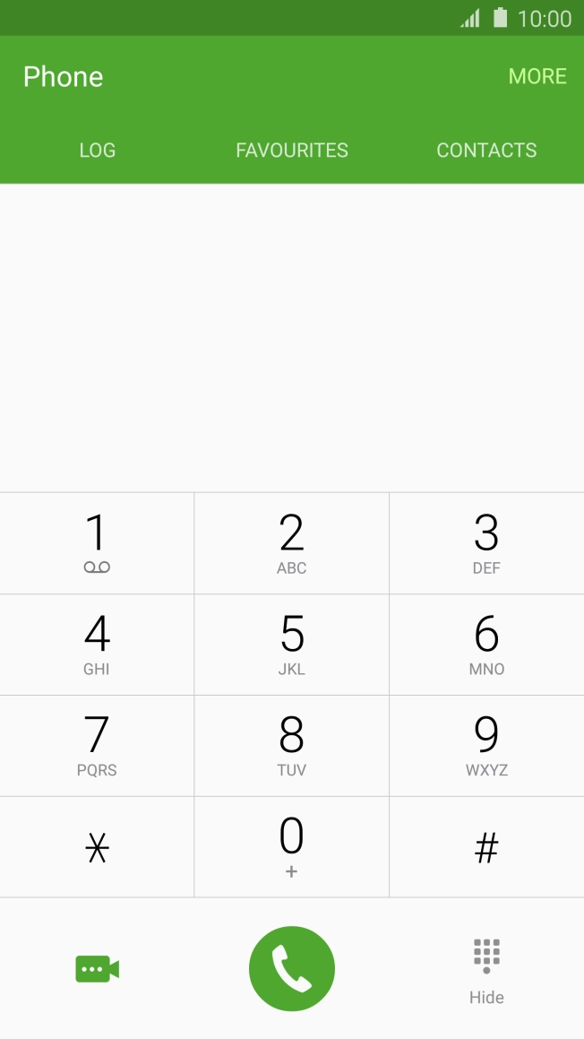Press the Home key to return to the home screen. Press the Home key to return to the home screen.