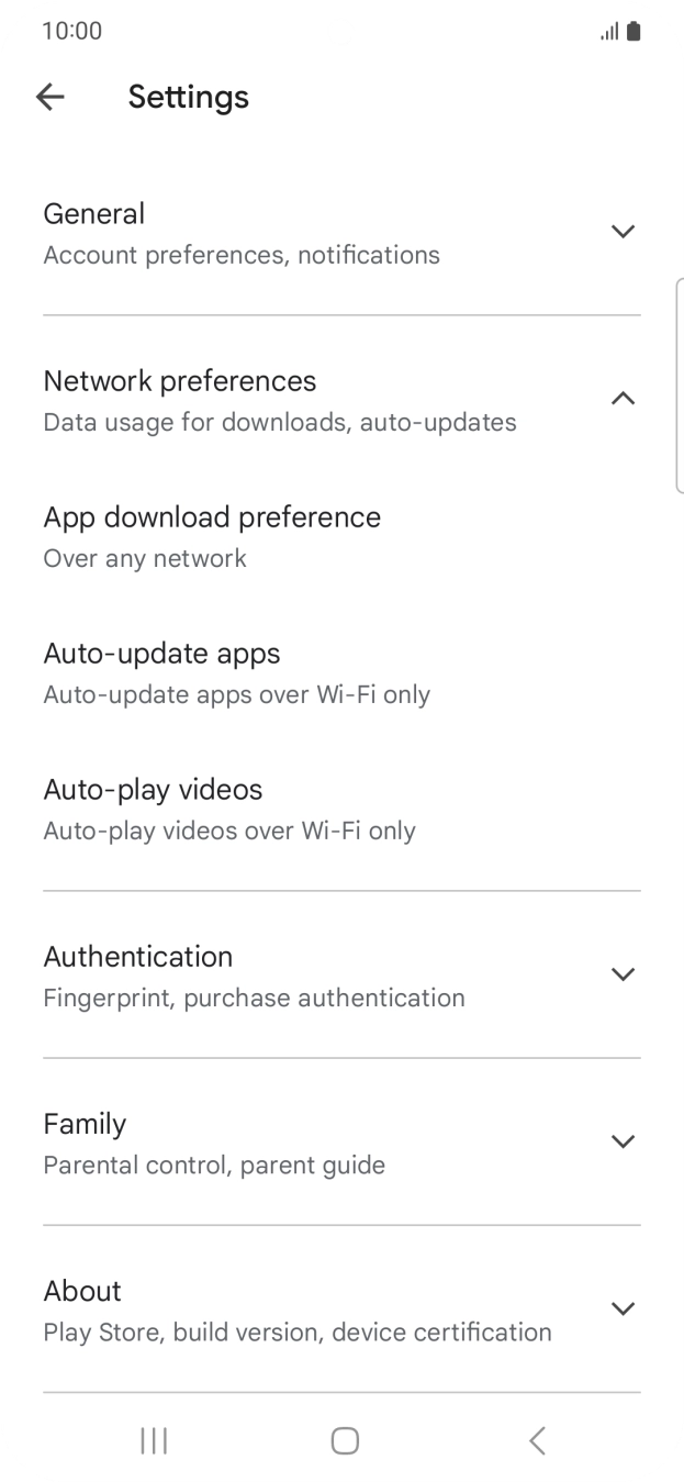 Press Auto-update apps. Press Auto-update apps.