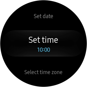Press Set time.