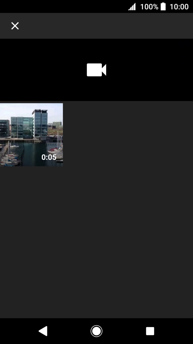 Press the required video clip.