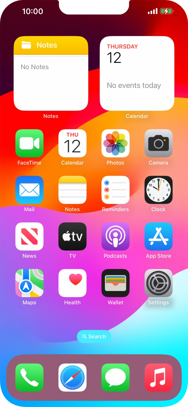 When the battery charging icon is displayed, the battery is charging.