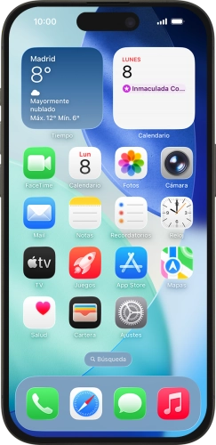 Imagen 1: Vista frontal del Apple iPhone 15 Pro - Black
