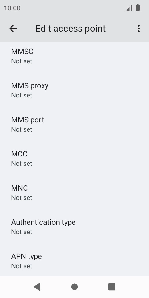 Press MMS port. Press MMS port.