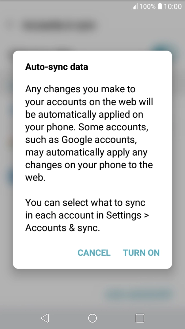 If you turn on the function, press TURN ON. If you turn on the function, press TURN ON.