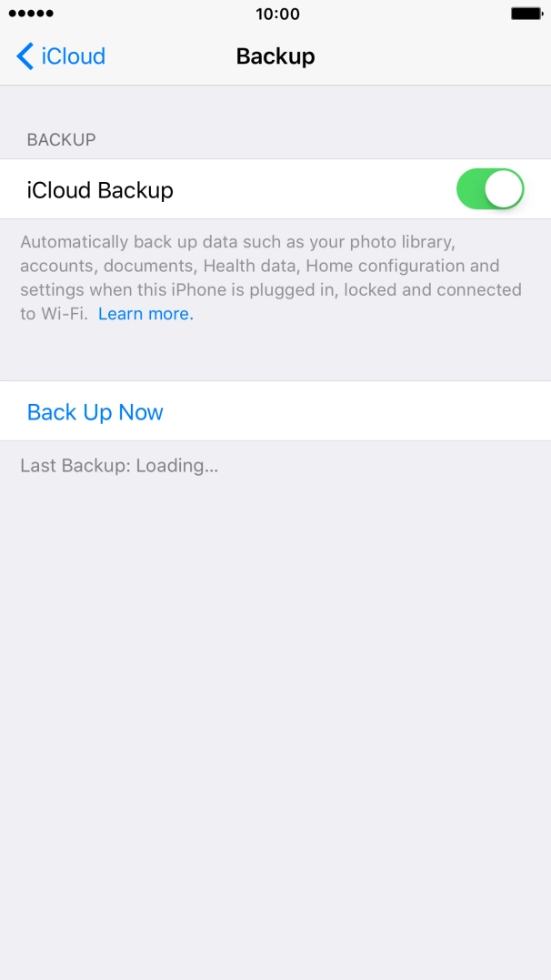 Press Back Up Now. Press Back Up Now.