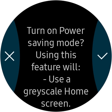 Press the confirm icon. Press the confirm icon.