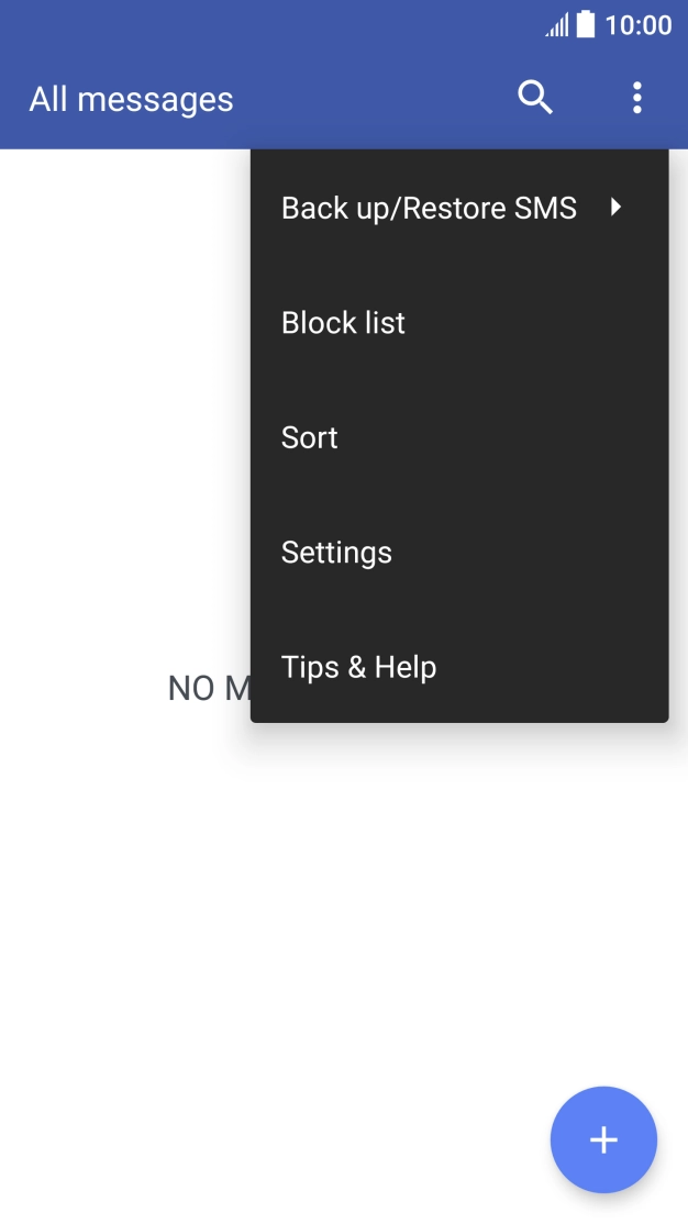 Press Settings. Press Settings.