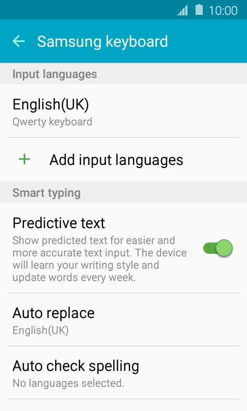 Press Add input languages.