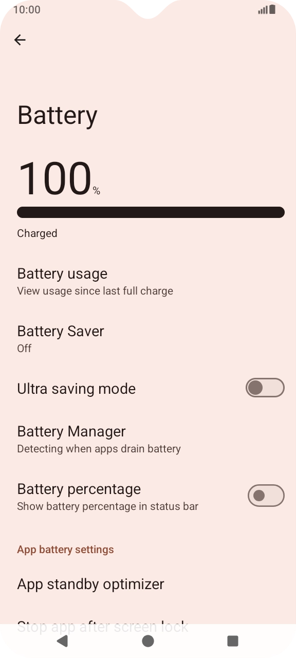 Press Battery Saver. Press Battery Saver.