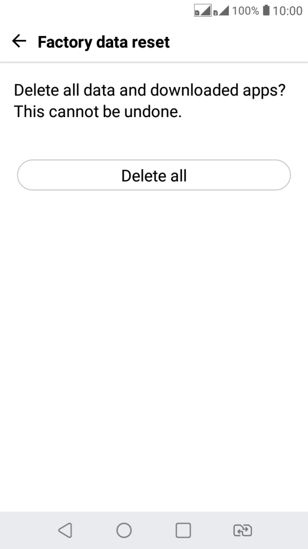 Press Delete all.