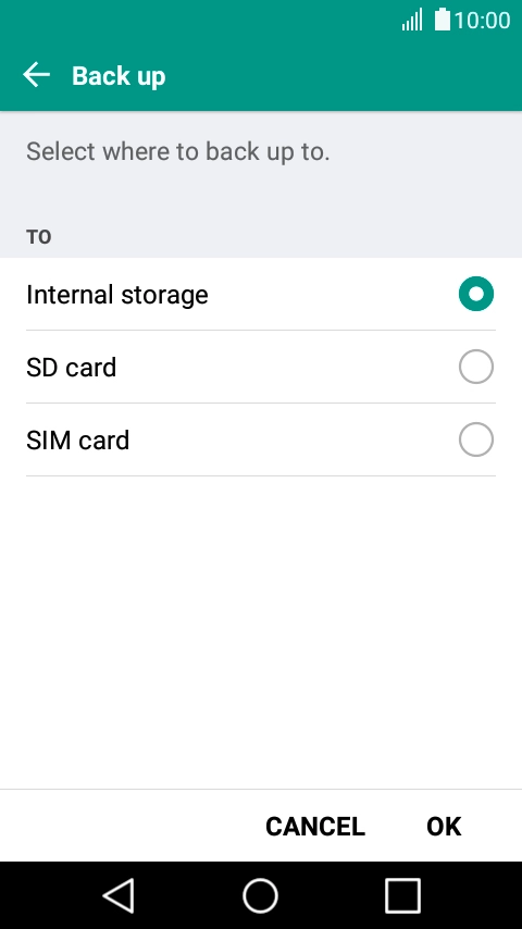 Press SIM card. Press SIM card.