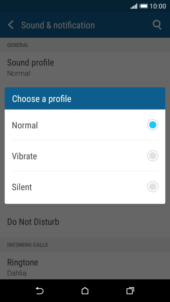 Press Normal.