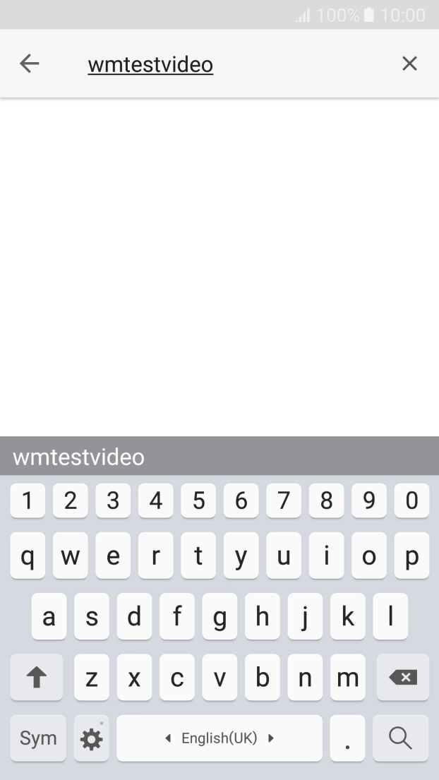 Key in the required search word and press the search icon.