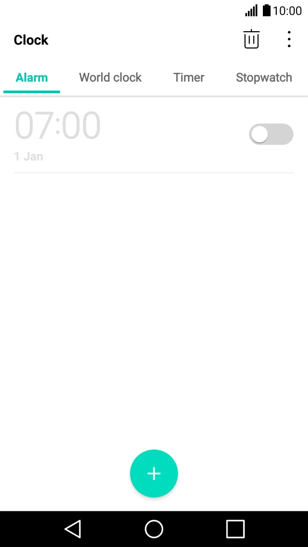 Press Alarm.