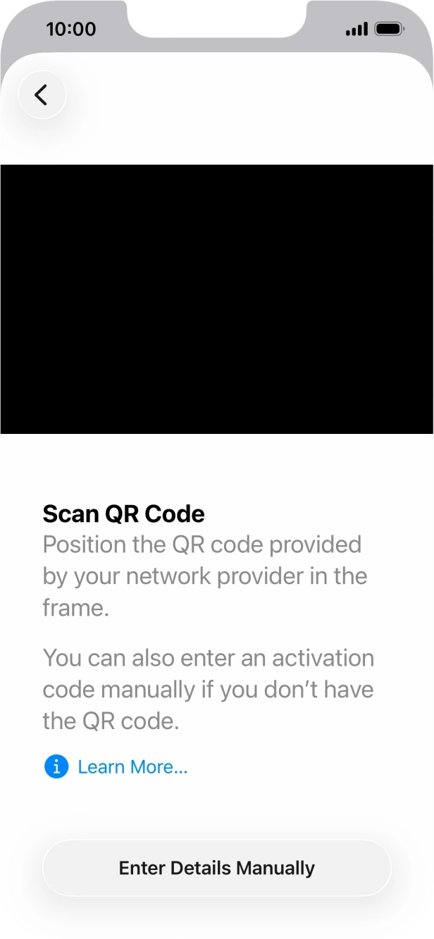 Place the QR code you've received inside the phone camera frame to scan the code. Place the QR code you've received inside the phone camera frame to scan the code.