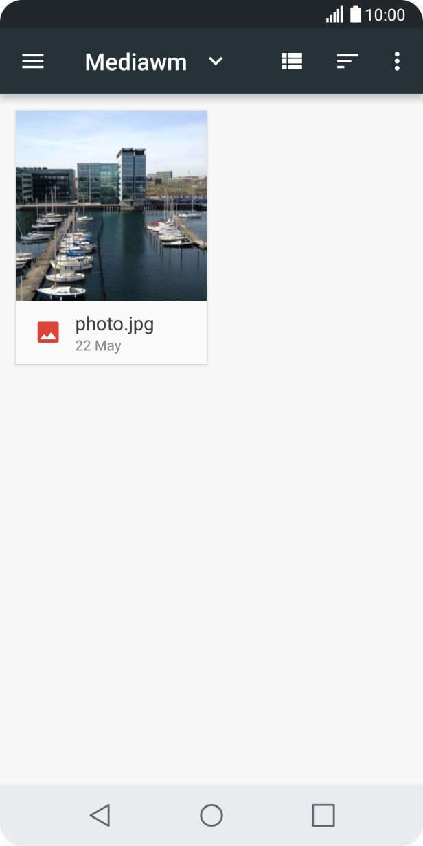 Press the required picture. Press the required picture.