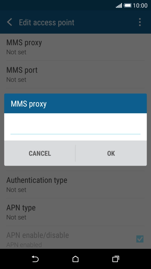 Key in 10.1.1.180 and press OK.