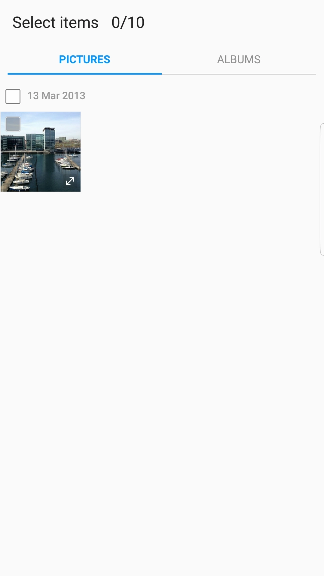 Press ALBUMS and go to the required folder. Press ALBUMS and go to the required folder.