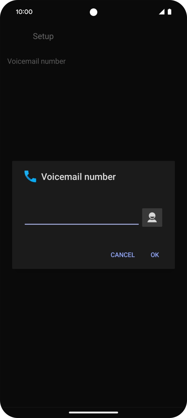 Key in +61101 and press OK.