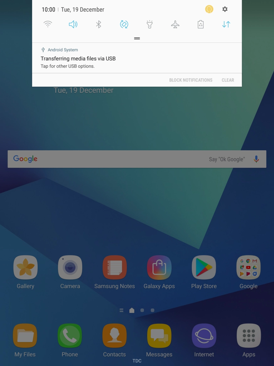 Press the settings icon. Press the settings icon.