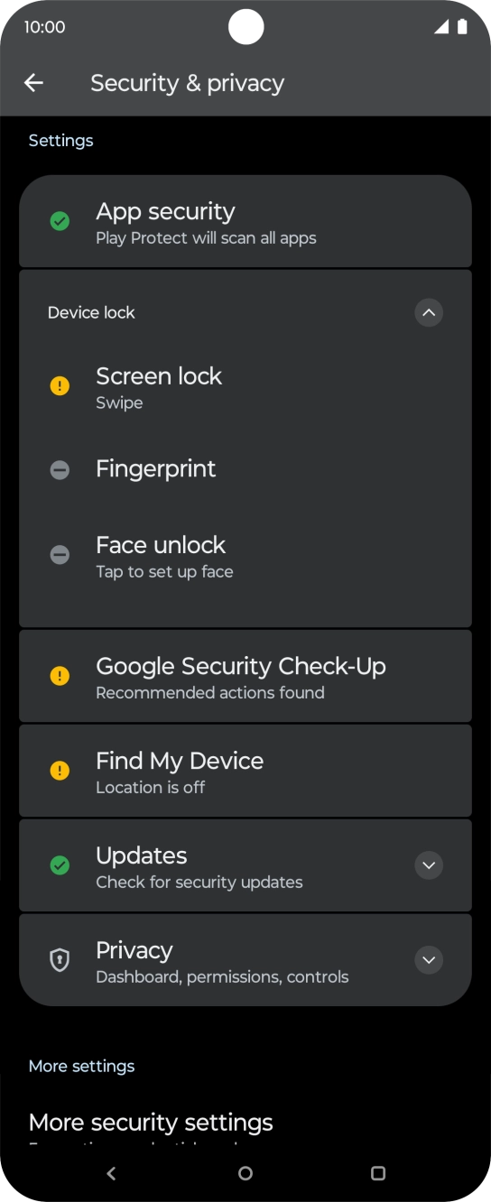 Press Fingerprint.