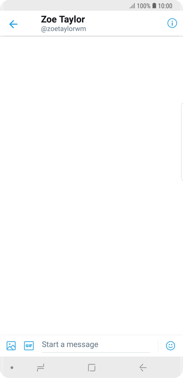 Press the text input field. Press the text input field.