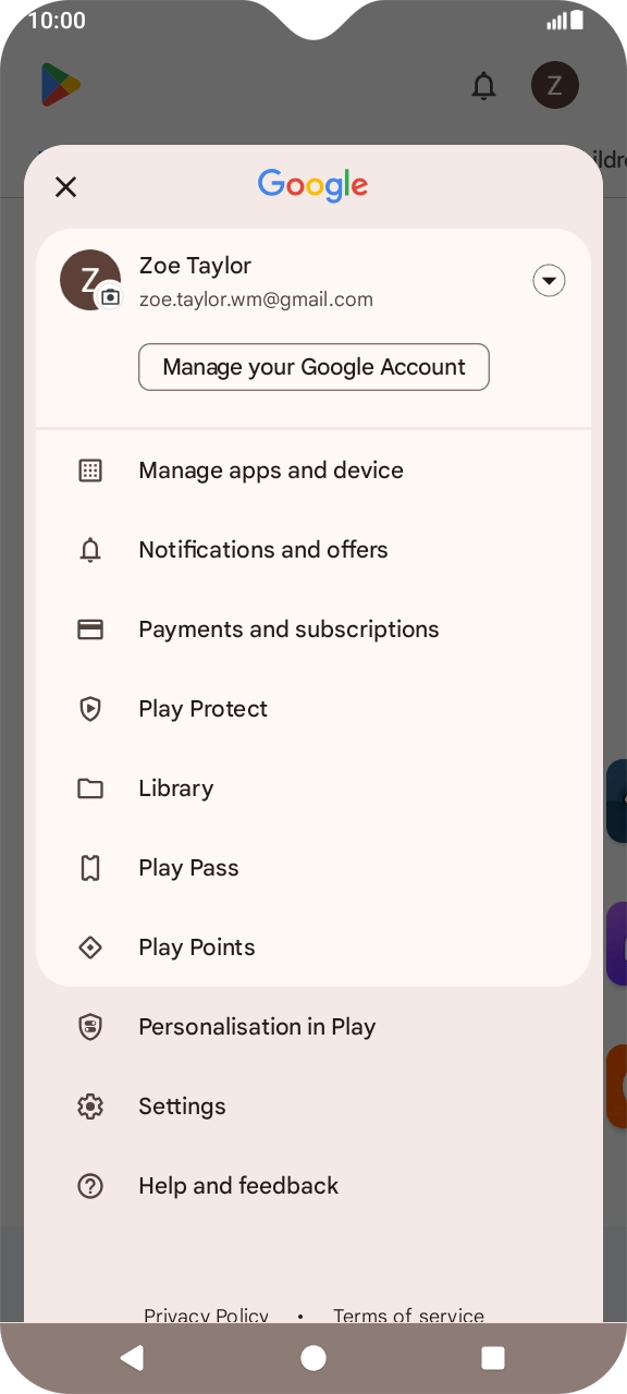 Press Settings. Press Settings.