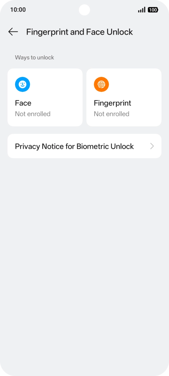Press Fingerprint. Press Fingerprint.
